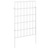 vidaXL Hagefence med spyd 48 pcs 35 x 50 cm Mesh Galvanisert st&aring;l S&oslash;lv
