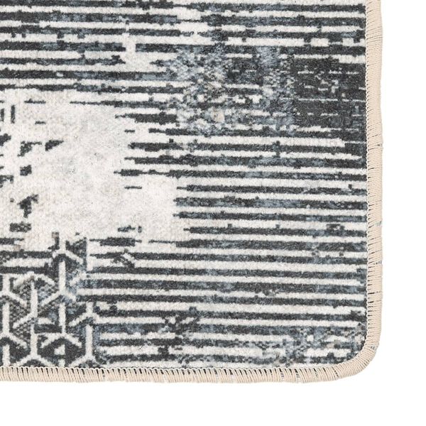 vidaXL Teppe vaskbart flerfarget 120x180 cm sklisikkert