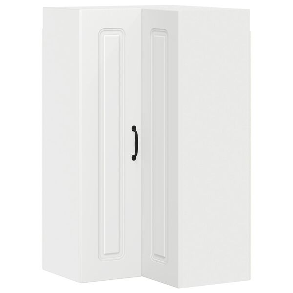 vidaXL Kjøkken veggskap med hylle Hvit 57 x 57 x 100 cm Konstruert tre