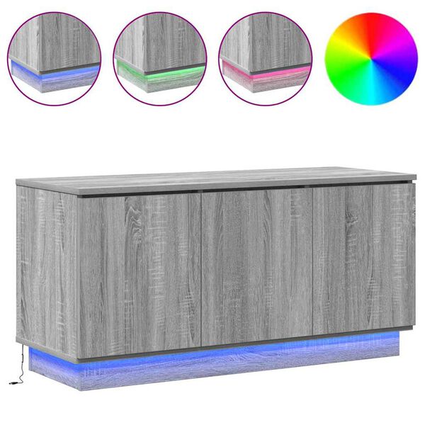 vidaXL TV-skap Gr&aring; Sonoma 100 x 38 x 49 cm Konstruert tre