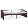 vidaXL Sengeramme 3 seter heltre furu 90x200 cm m&oslash;rkebrun