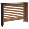vidaXL Radiatordeksel svart 112x19x81,5 cm MDF
