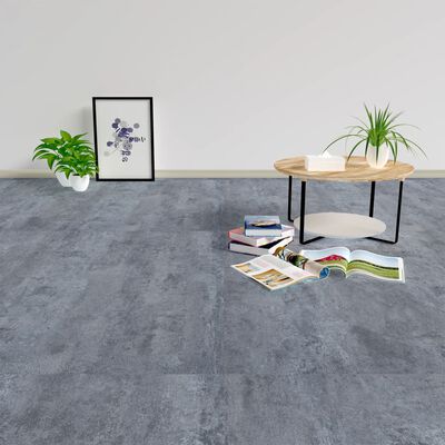 vidaXL Selvklebende gulvplanker 5,11 m² PVC grå marmor
