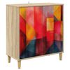 vidaXL Serviesskap HEESCH Sonoma 69 x 33 x 75 cm Konstruert tre