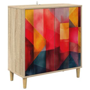 vidaXL Serviesskap HEESCH Sonoma 69 x 33 x 75 cm Konstruert tre