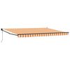 vidaXL Uttrekkbar markise Gul og oransje 450 x 300 x 165 cm