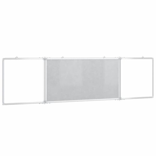 vidaXL Magnetisk tavle sammenleggbar 160x40x1,7 cm aluminium