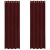 vidaXL Blendingsgardiner 2 pcs Vinrød 140 x 245 cm Fløyel