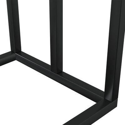 vidaXL Håndklestativ svart 48x24x79 cm jern