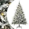 vidaXL Kunstig Forh&aring;ndsbelyst Juletre med Ballettsett Gr&oslash;nn 240 cm
