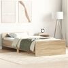 vidaXL Sengeramme uten madrass sonoma eik 75x190 cm konstruert tre