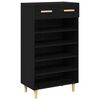 vidaXL Sko Skap 60 x 35 x 105 cm Konstruert tre Svart Eik