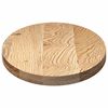 vidaXL Bordplate 100x50x4 cm oval heltre eik