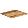 vidaXL Bordplate naturlig kant 80x80x2,5 cm grovt heltre mangotre