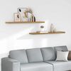 vidaXL Vegghylle 2 pcs Brun 120 x 23,5 x 4 cm Konstruert tre