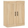 vidaXL Highboard sonoma eik 69,5x34x180 cm konstruert tre