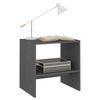 vidaXL Nattbord 2 stk grå 40x30,5x40 cm heltre furu