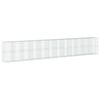 vidaXL Gabionkurv med deksel 1200x100x200 cm galvanisert jern