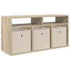 vidaXL Lavbord med skuff Sonoma eik 87 x 27,5 x 43 cm