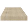 vidaXL Flytende vegghyller 4 stk eik 60x23,5x3,8 cm MDF