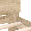 vidaXL Sengeramme med hodegavl sonoma eik 160x200 cm