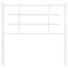 vidaXL Utskiftbar sengegavl i metall hvit 100 cm