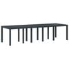 vidaXL Hagebord Antrasitt 300 x 100 x 73 cm polyrotting