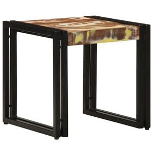 vidaXL Kaffebord Flerfarget 40 x 40 x 38 cm Massiv Reclaim Tre