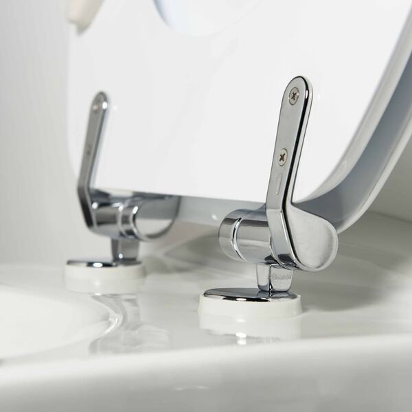 Tiger Myktlukkende toalettsete Reno MDF hvit 252350646