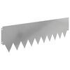 vidaXL Gjerdekant 10 pcs 103 x 30 cm metall S&oslash;lv
