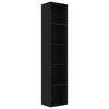vidaXL Bokhylle svart 40x30x189 cm konstruert tre