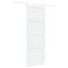 vidaXL Skyved&oslash;r Hvit 83 x 232 cm Heltre furu
