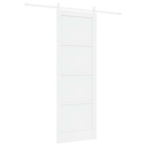 vidaXL Skyved&oslash;r Hvit 83 x 232 cm Heltre furu