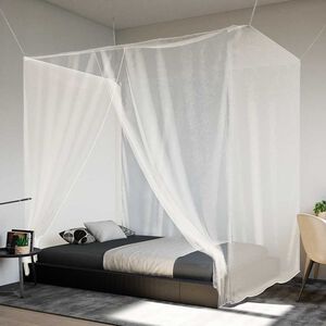 vidaXL Hengende myggnett 156 netting Hvit 220x100x150 cm