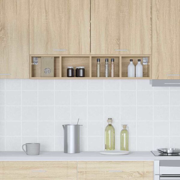 vidaXL Hengende skap Sonoma eik 20 x 29,5 x 100 cm Konstruert tre