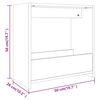 vidaXL Sidebord brun eik 50x26x50 cm konstruert tre