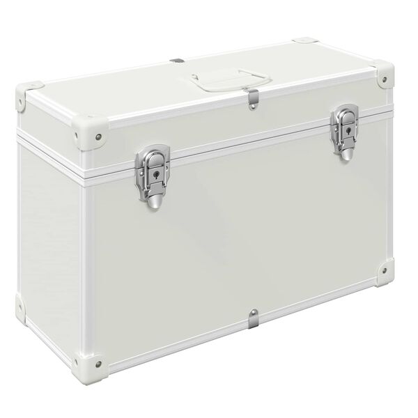 vidaXL Skaph&aring;ndtak 2 pcs Hvit 85 x 45 mm Metall