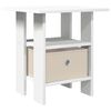 vidaXL Nattbord Hvit 41 x 40 x 45 cm Konstruert tre