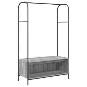 vidaXL Klesstativ Gr&aring; 100 x 44 x 160 cm Konstruert tre