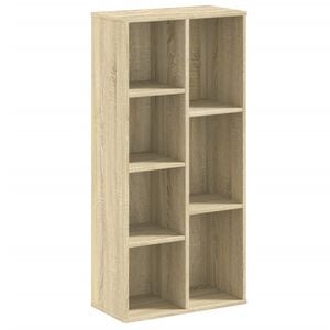 vidaXL Bokhylle sonoma eik 50x25x105 cm konstruert tre