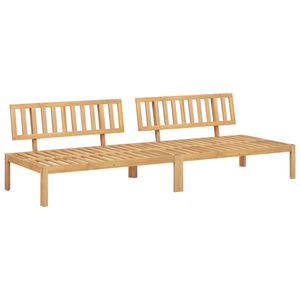 vidaXL Hagesofa paller 2 stk heltre akasie