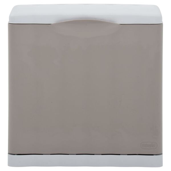 vidaXL Avfallsbeholder for kildesortering gr&aring;brun 20 L 40x30x40 cm