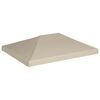 vidaXL Toppduk til paviljong 310 g/m² 4x3 m beige