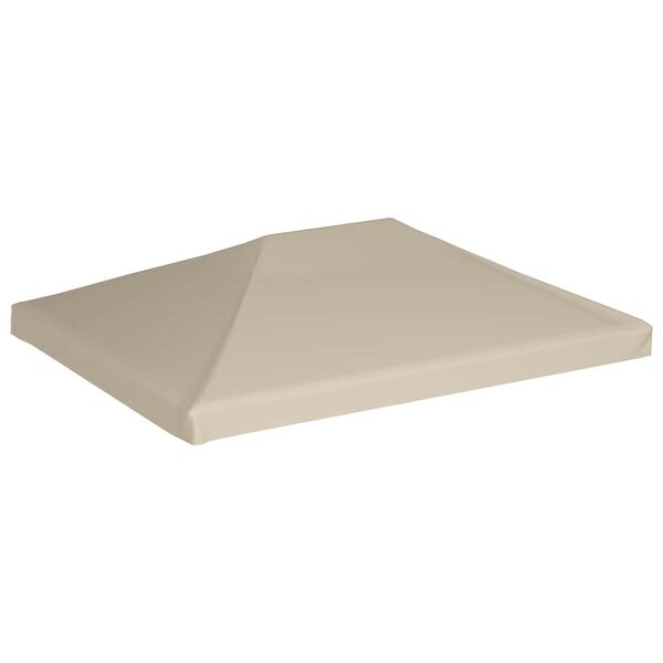 vidaXL Toppduk til paviljong 310 g/m² 4x3 m beige