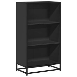 vidaXL Bokhylle svart 60x35x107,5 cm konstruert tre
