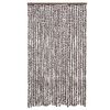 vidaXL Fluegardin brun og hvit 118x220 cm chenille