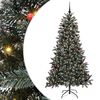 vidaXL Kunstig juletre gr&oslash;nn 180 cm PVC og plast og st&aring;l