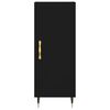 vidaXL Highboard svart 34,5x34x180 cm konstruert tre
