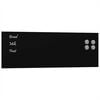vidaXL veggmontert magnettavle svart 60x20 cm herdet glass