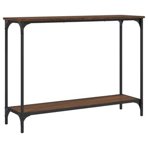 vidaXL Konsollbord brun eik 101x30,5x75 cm konstruert tre